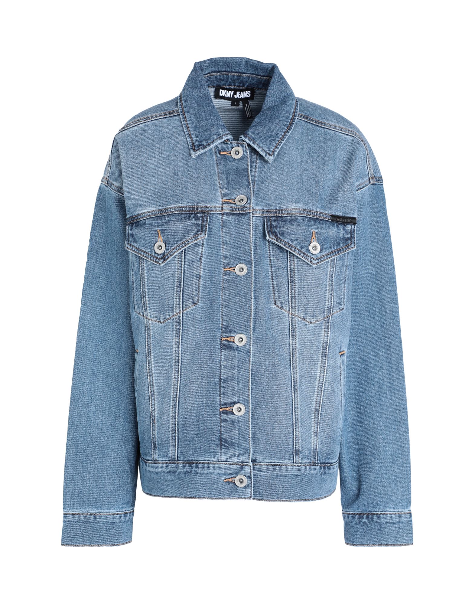 DKNY Jeansjacke/-mantel Damen Blau von DKNY