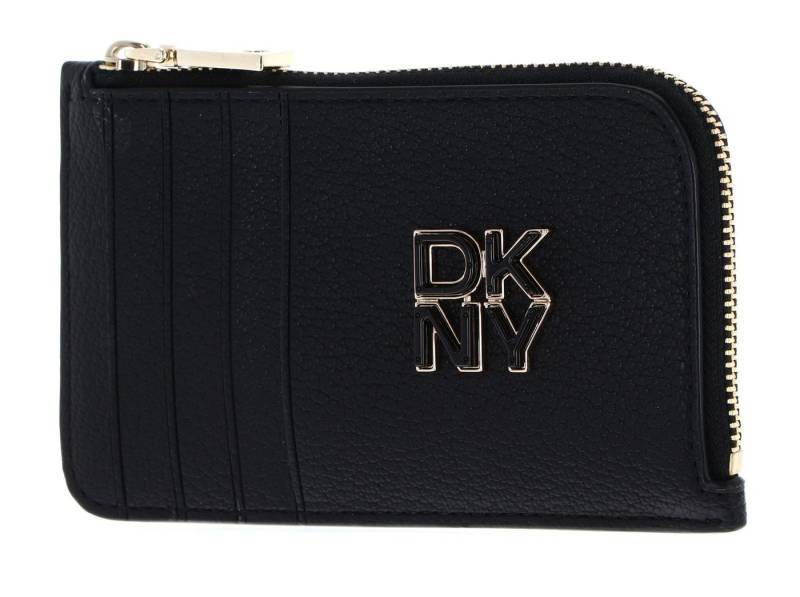 DKNY Kartenetui Zip Card Holder, aus echtem Rindsleder von DKNY