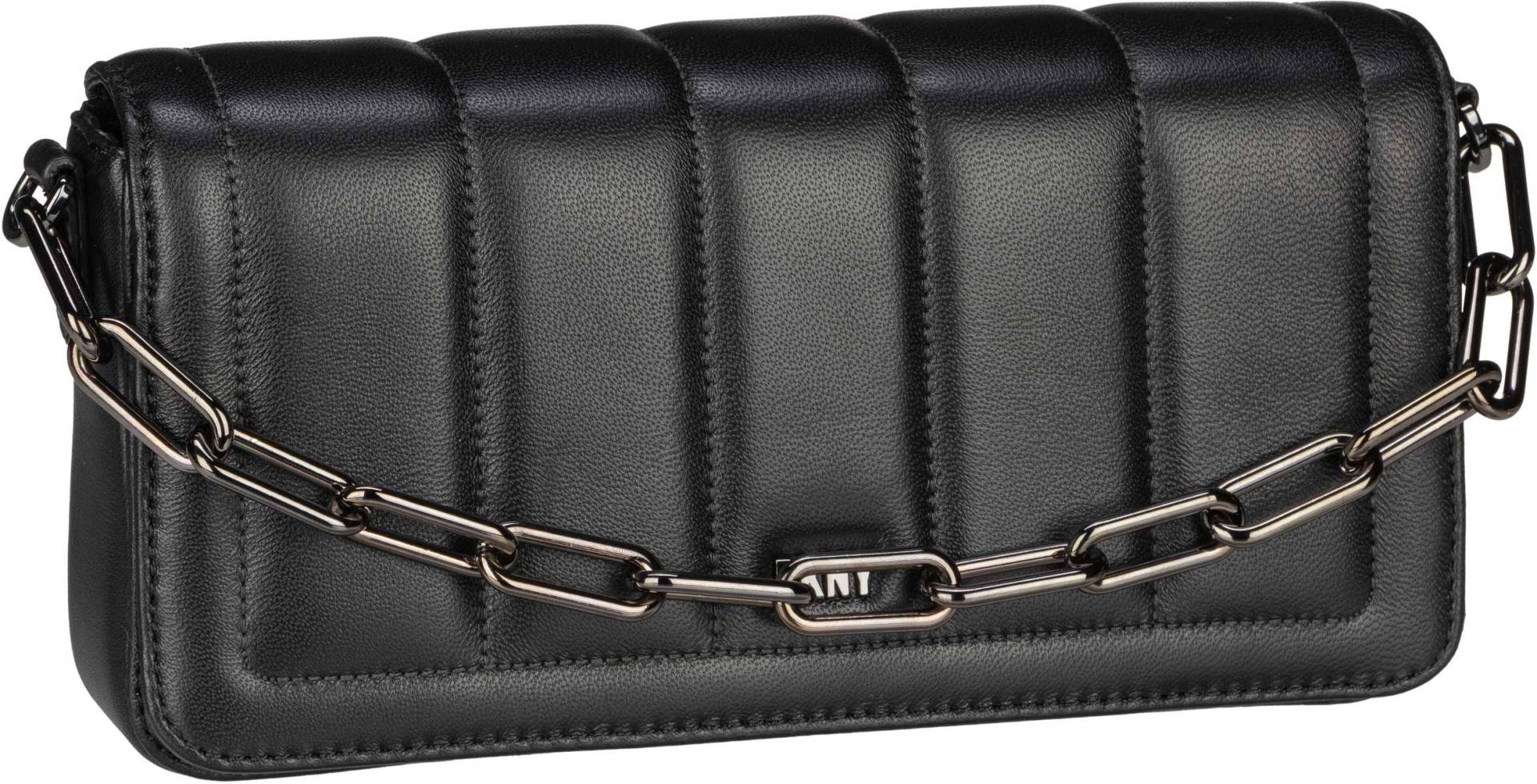 DKNY Loie Lamb Leather Clutch  in Schwarz (1.4 Liter), Abendtasche & Clutch von DKNY