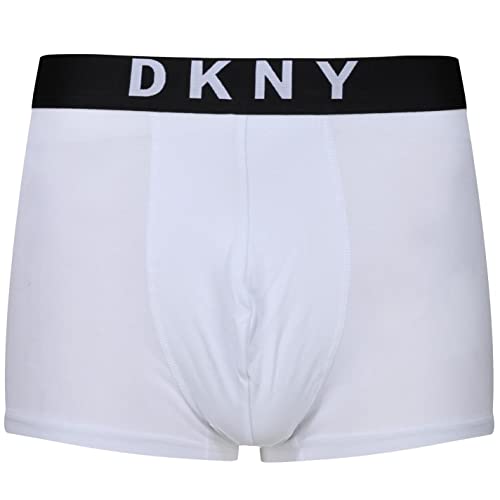DKNY Men's Boxer Briefs, White, M (3er Pack) von DKNY