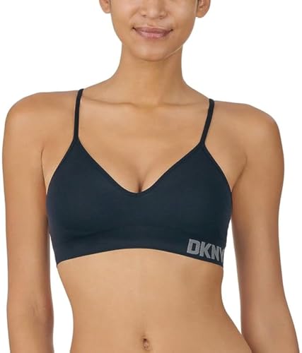 DKNY, Nahtloser Damen-BH, 2er-Pack, Schwarz/Sand, XL Plus von DKNY