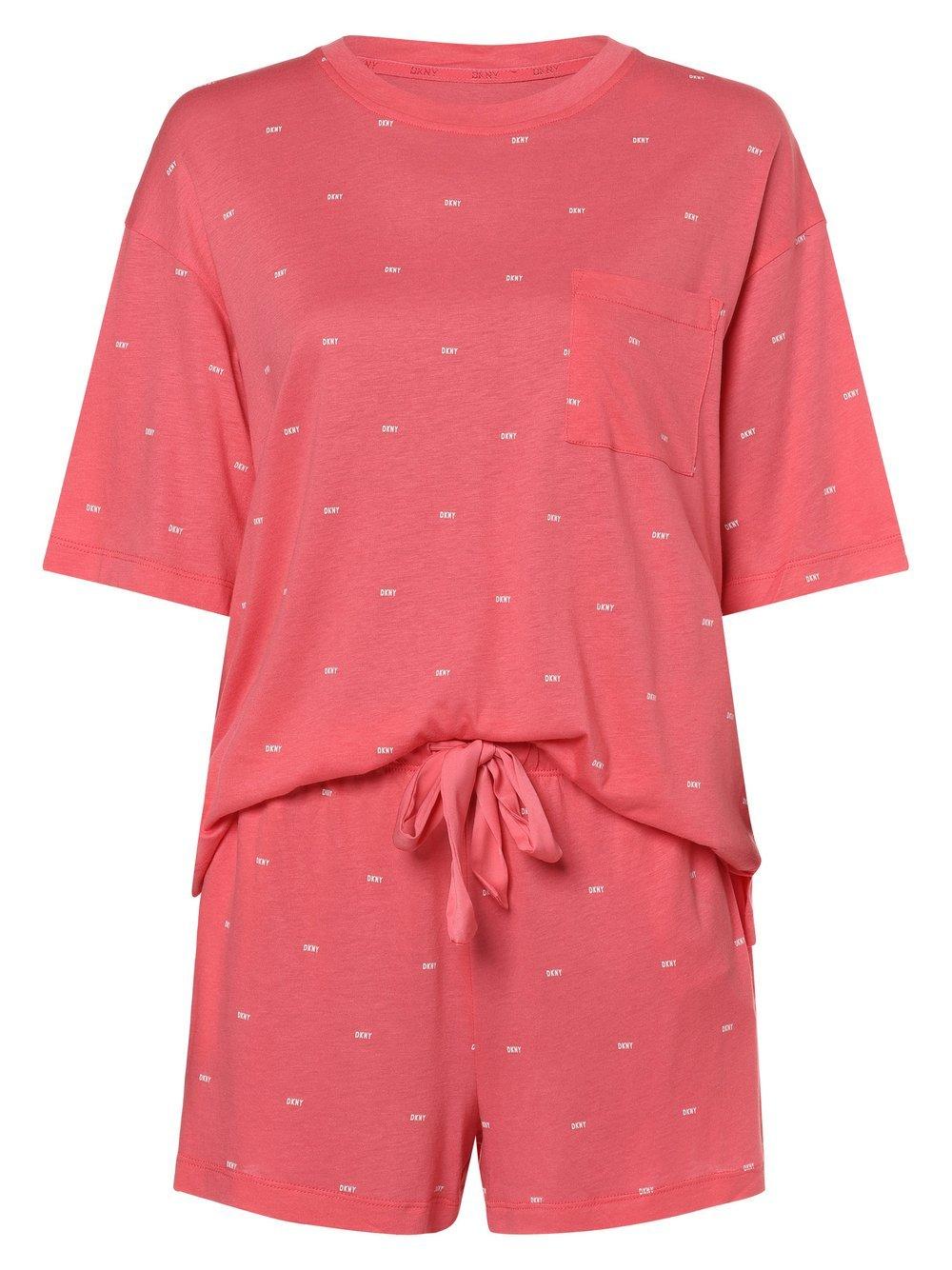 DKNY Pyjama Damen Baumwolle gemustert, pink von DKNY