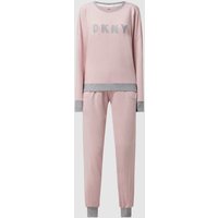 DKNY Pyjama aus Baumwoll-Viskose-Mix in Rosa, Größe L von DKNY