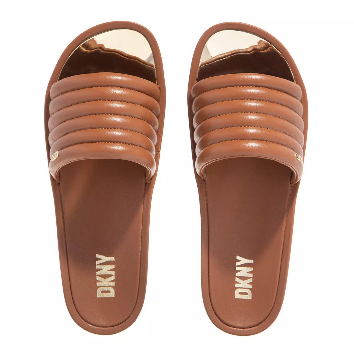 DKNY Sandalen & Sandaletten - Jasna - Platform Slide 40Mm - Gr. 40 (EU) - in Cognacbraun - für Damen von DKNY