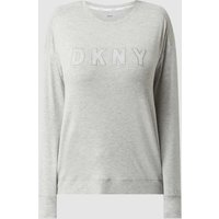 DKNY Sweatshirt in melierter Optik in Mittelgrau Melange, Größe XL von DKNY