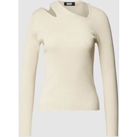 DKNY Strickpullover mit Cut Out in Khaki, Größe XL von DKNY