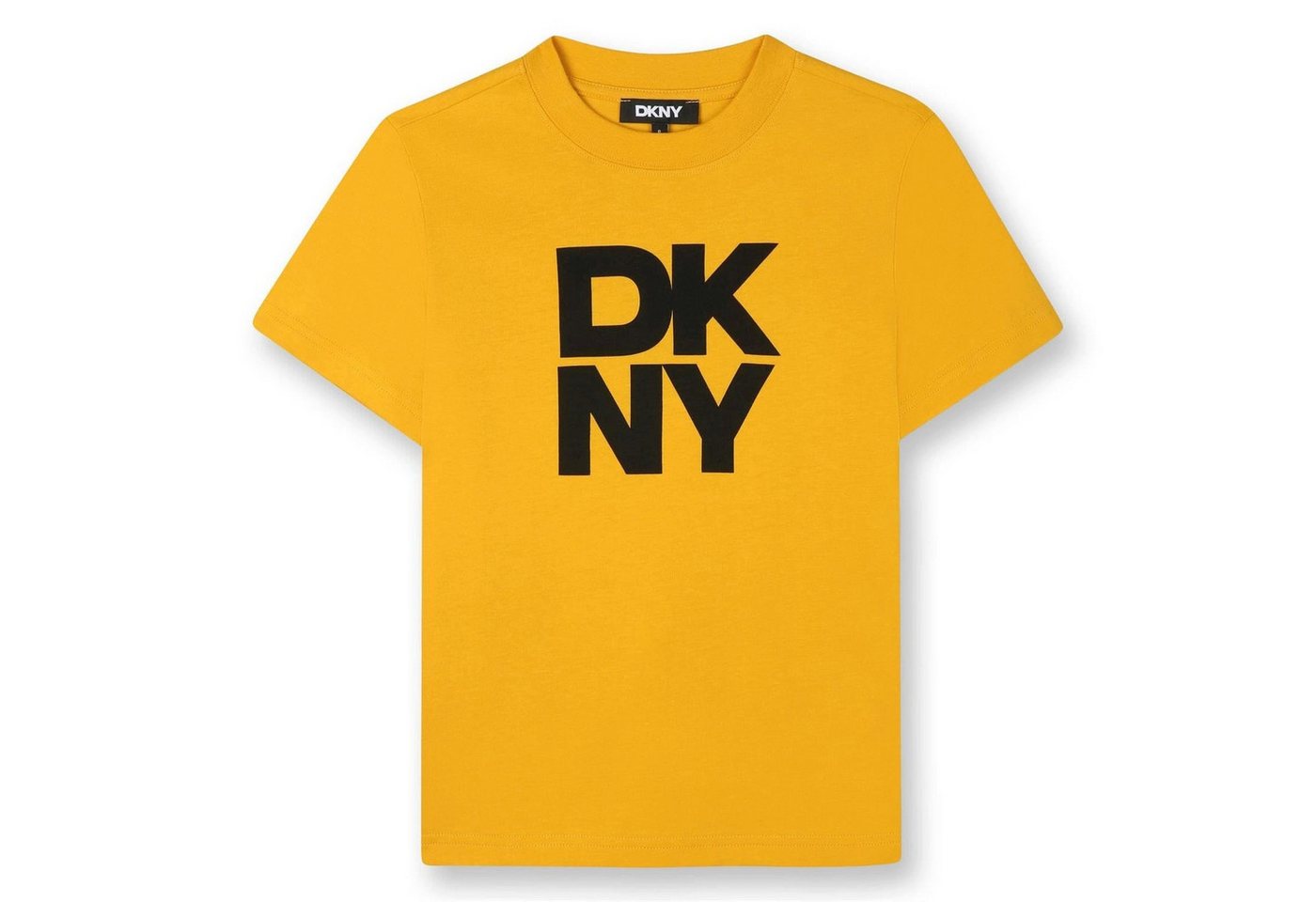 DKNY T-Shirt DKNY Kinder-T-Shirt mit Frontlogo – Wicker Gold von DKNY