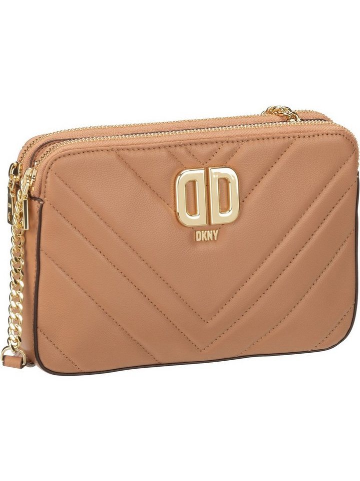 DKNY Umhängetasche Delphine Lamb Double Zip Crossbody, Umhängetasche klein von DKNY