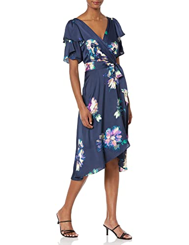 DKNY Wickelkleid für Damen, Midnight Combo, 38 DKNY Wickelkleid für Damen, Midnight Combo, 38 von DKNY