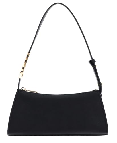DKNY Women's Avril TOP Zip Shoulder Bag Cow Leather Coated with 100% Polyurethane, Black and Gold von DKNY