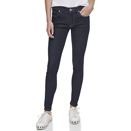 DKNY Women's Bleeker Shaping Skinny Jeans, Dark Indigo Rinse, 27 von DKNY