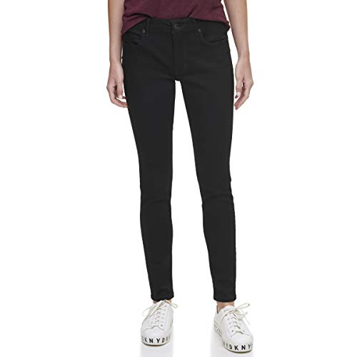 DKNY Women's Bleeker Shaping Skinny Jeans, Rinse Black, 28 von DKNY