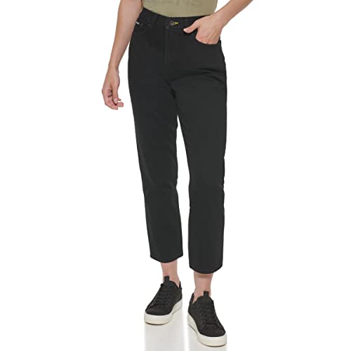 DKNY Women's Broome High Rise Vintage Jeans, Rinse Black Denim, 29 von DKNY