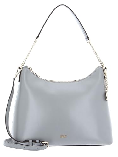 DKNY Women's Bryant Park Convertible Leather Bag HOBO, Grey Melange von DKNY