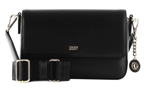 DKNY Women's Bryant Park Medium Flap Shopper, Black von DKNY