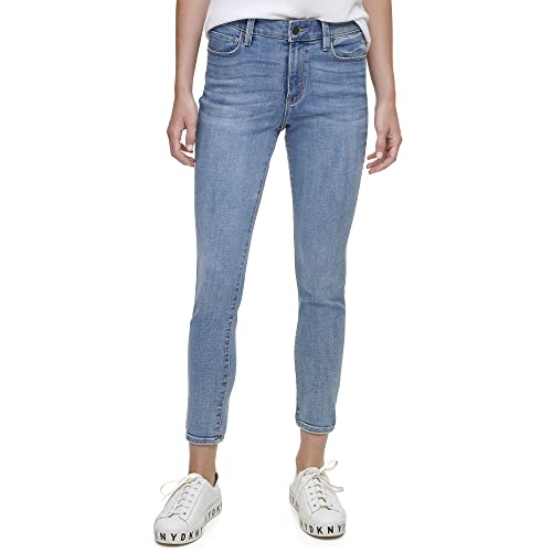 DKNY Women's Delancey High Rise Skinny Jeans, Pure Blue, 26 von DKNY