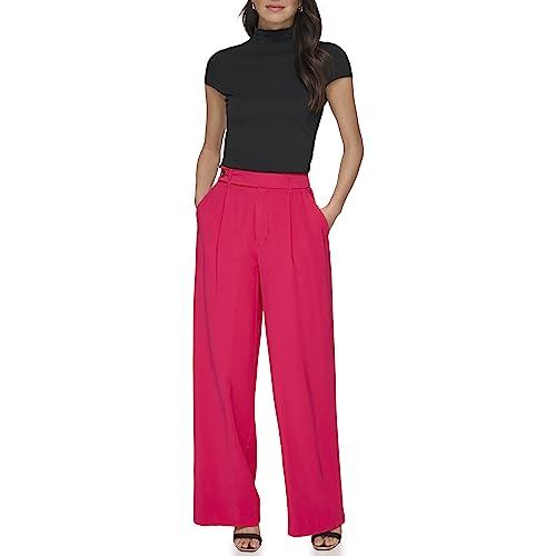 DKNY Women's Frosted Twill Trousers, Amalfi Pink, 10 von DKNY