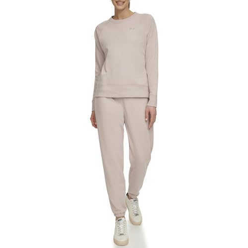 DKNY Women's Metallic Logo Crew Neck Sweatshirt, Dune, 42 DKNY Women's Metallic Logo Crew Neck Sweatshirt, Dune, 42 von DKNY