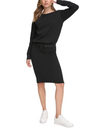 DKNY Women's Off The Shoulder Embellished Dress, Black, Small von DKNY