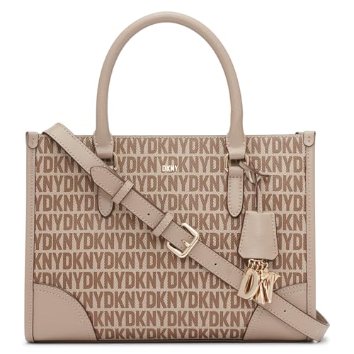 DKNY Women's Perri Box Satchel Satchell, Chino/Toffee von DKNY