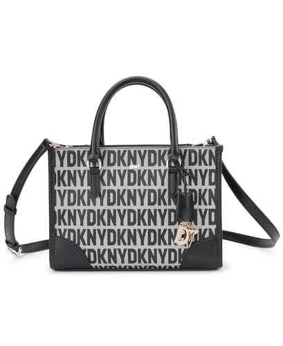 DKNY Women's Perri Box Satchel Shopper, Black von DKNY