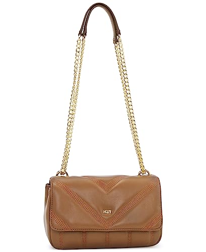 DKNY Women's Flap Shoulder Bag, Cashew von DKNY