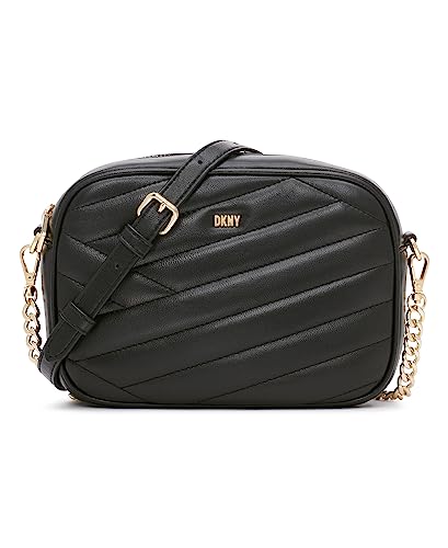 DKNY Women's R31EBX39-BGD-1 Crossbody, Black/Gold von DKNY