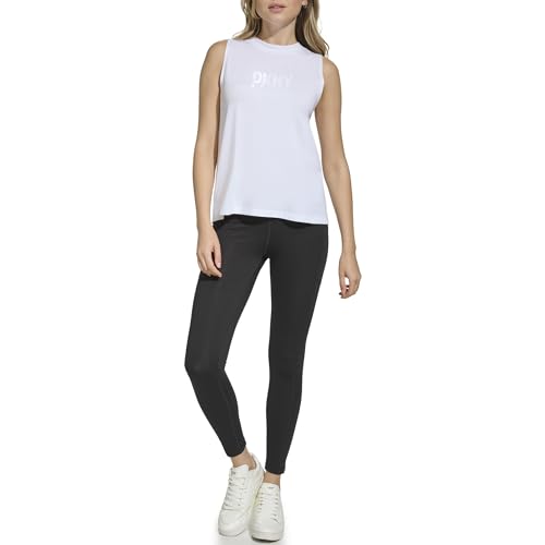 DKNY Women's Satin Logo Tank T-Shirt, White, Small DKNY Women's Satin Logo Tank T-Shirt, White, Small von DKNY