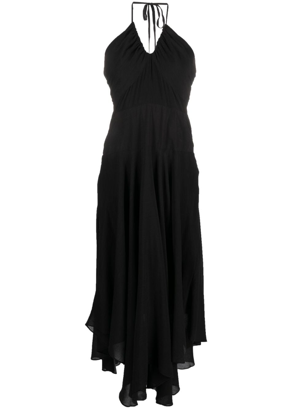 DKNY Maxikleid mit Knitteroptik - Schwarz von DKNY