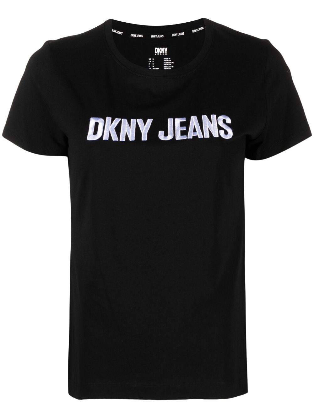 DKNY T-Shirt mit Logo-Prägung - Schwarz von DKNY