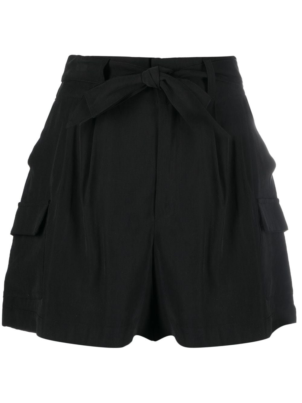 DKNY Shorts mit Falten - Schwarz von DKNY