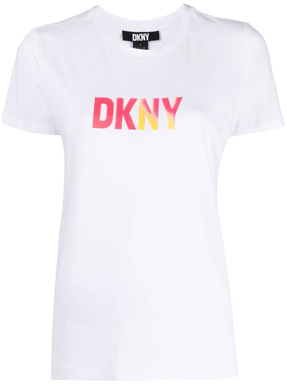 DKNY T-Shirt mit Logo-Print - Weiß von DKNY