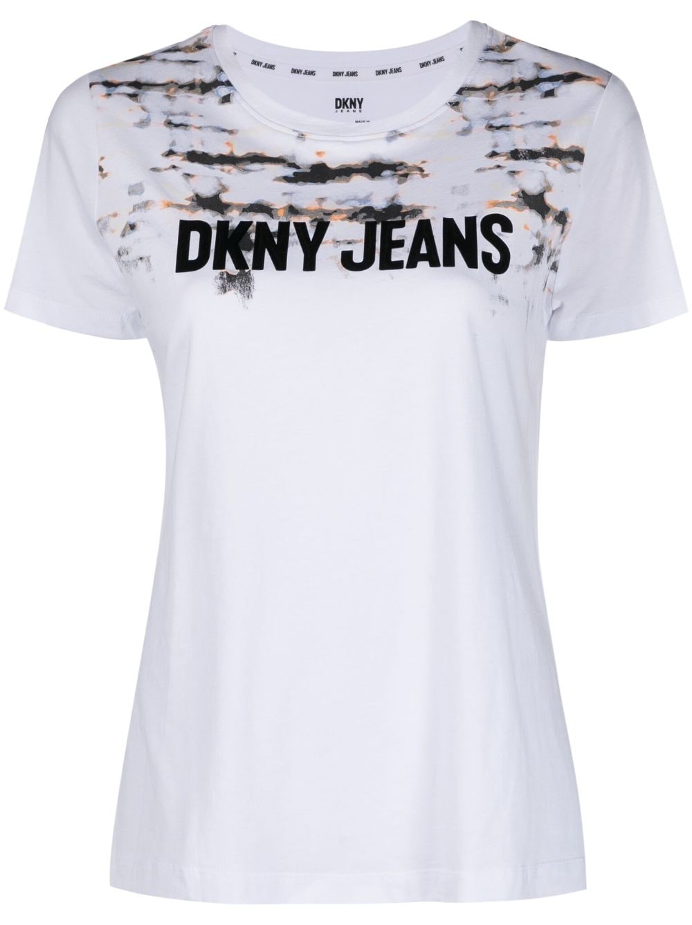 DKNY T-Shirt mit Batikmuster - Weiß von DKNY