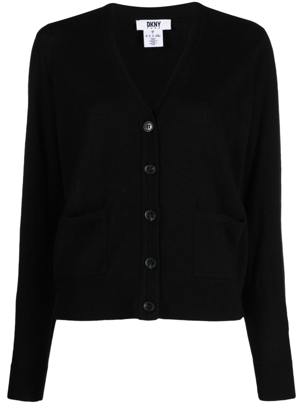 DKNY Cardigan mit langen Ärmeln - Schwarz von DKNY