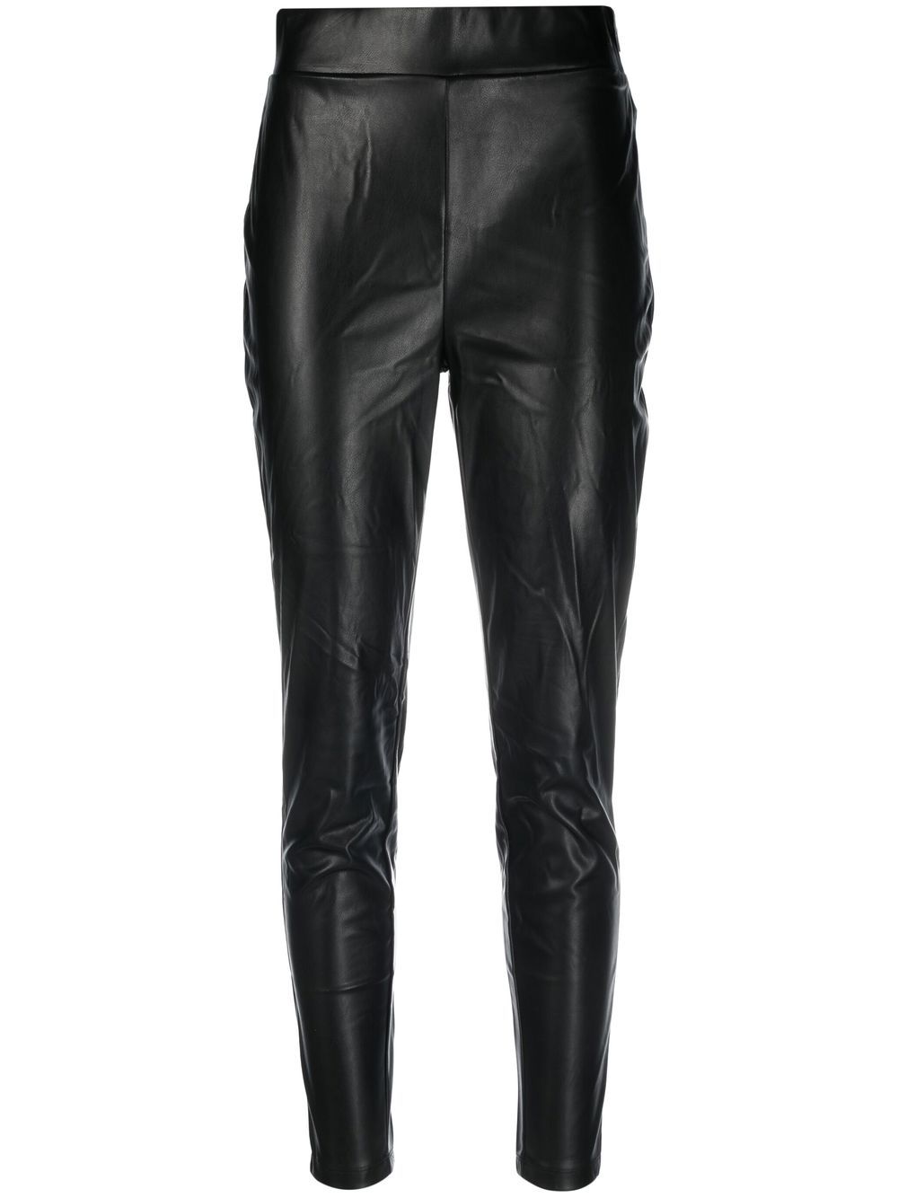 DKNY Schmale Lederhose - Schwarz von DKNY