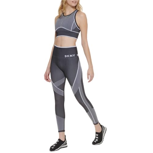 Dkny Damen Sport Women'S High Waist 7/8 Lenght Seamless Tight Leggings, Schwarz, S Dkny Damen Sport Women'S High Waist 7/8 Lenght Seamless Tight Leggings, Schwarz, S von DKNY