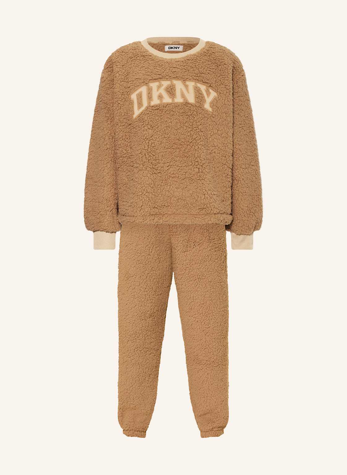 Dkny Lounge-Set Chill In Style Aus Teddyfell braun von DKNY