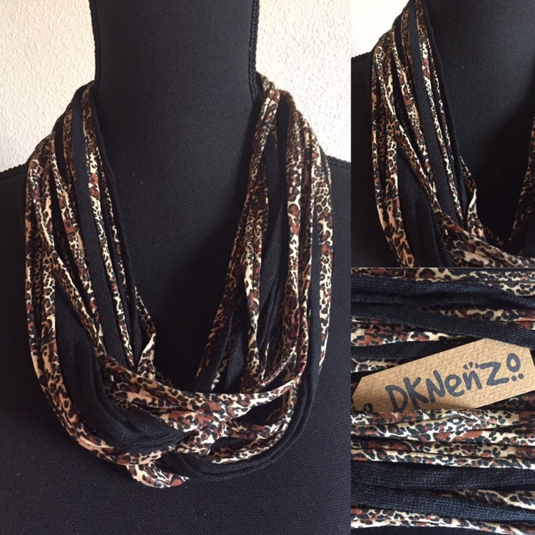 Schal Halskette, Tier Druck Und Schwarz Schal Halskette, Tier Druck Und Schwarz von DKNenzo