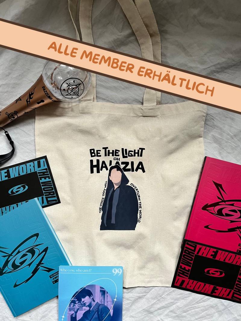 Ateez Halazia Inspirierte Stofftasche - "Be The Light" Design | Kpop Tasche Fanartikel Geschenk von DKPopShop