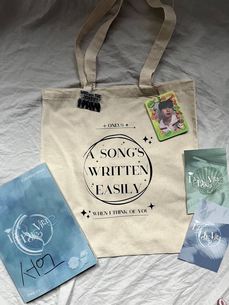 Oneus A Song Written Easily Inspirierte Tote Bag - Members Design | Kpop Tasche Fanartikel von DKPopShop