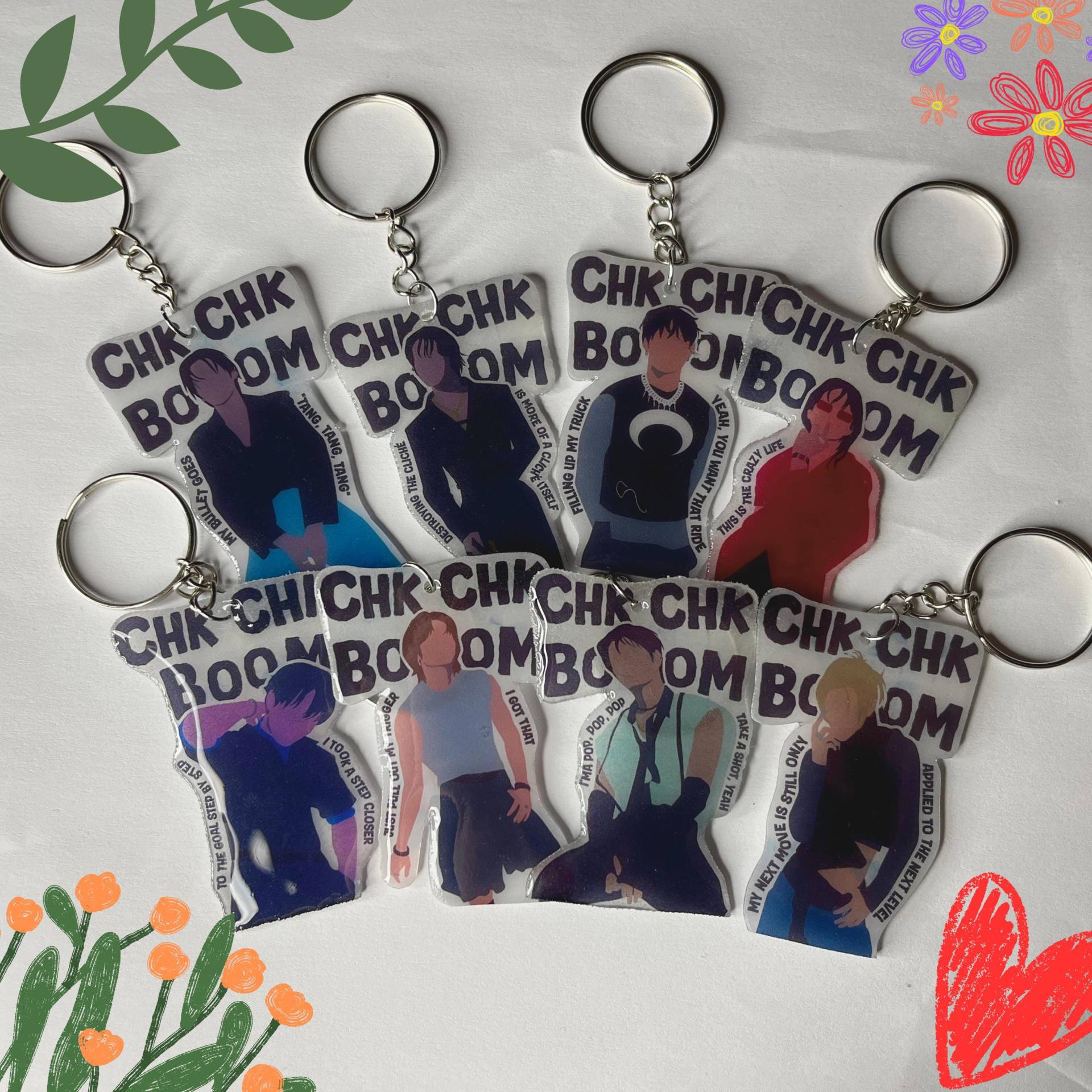 stray Kids Chk Boom Inspirierte Schlüsselanhänger, Kpop Schlüsselanhänger von DKPopShop