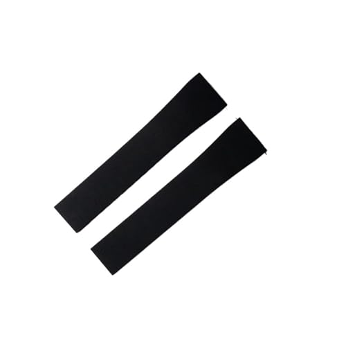 DKWOIS CTS Fluorkautschuk-Uhrenarmband 18 19 20 21 22 mm Schnellverschluss-Faltschließe Uhrenarmbänder Wasserdicht Herren FKM-Armband for Zuschneiden(Black,22MMX18MM_NO BUCKLE) von DKWOIS