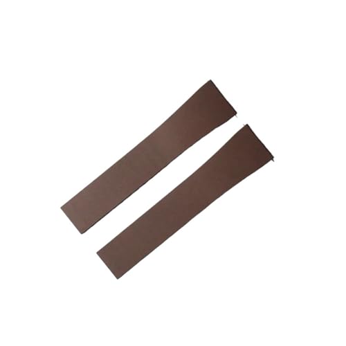 DKWOIS CTS Fluorkautschuk-Uhrenarmband 18 19 20 21 22 mm Schnellverschluss-Faltschließe Uhrenarmbänder Wasserdicht Herren FKM-Armband for Zuschneiden(Brown,22MMX18MM_GOLD BUCKLE) von DKWOIS