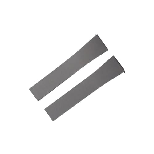 DKWOIS CTS Fluorkautschuk-Uhrenarmband 18 mm 20 mm 22 mm 21 mm Schnellverschluss-Schmetterlingsschnalle Uhrenarmbänder FKM-Armband for Zuschneiden(Gray,22MMX18MM_NO BUCKLE) von DKWOIS