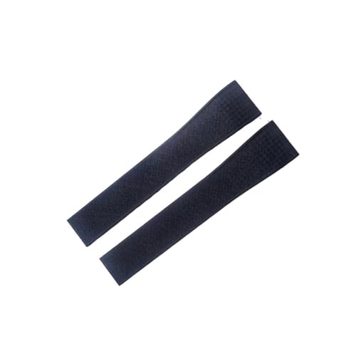 DKWOIS Fluorkautschuk-Uhrenarmband, kompatibel mit Rolex Omega, Schnellverschluss-Schmetterlingsschnalle, Uhrenarmbänder, kompatibel mit Submariner GMT-Master II(Black,20MMX16MM_BLACK BUCKLE) von DKWOIS