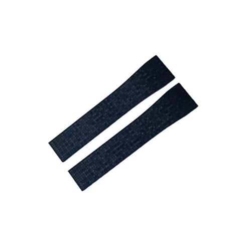 DKWOIS Gummi-Uhrenarmband, 20 mm, 21 mm, 22 mm, kompatibel mit Rolex Submariner-Uhren, Schnellverschluss-Federverschluss, Schnalle, FKM-Uhrenarmbänder(Black,22X18MM_NO BUCKLE) von DKWOIS