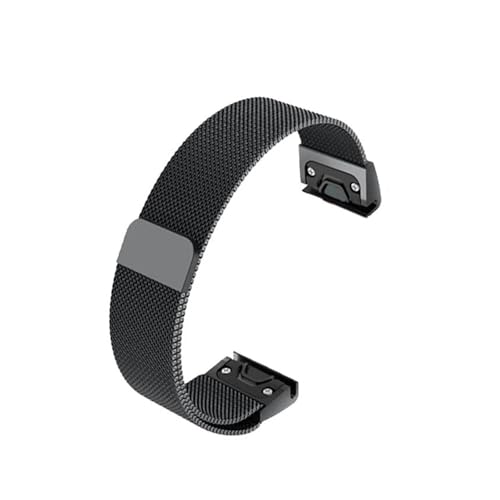 DKWOIS Kompatibel mit COROS High Speed ​​Metall-Uhrenarmband VERSIX1 Extreme Outdoor Sports Vertix2 Quick Release Mesh Edelstahl-Uhrenkette(JM-G19 black,26mm) von DKWOIS