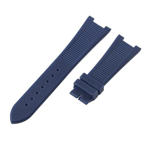 DKWOIS Silikonkautschuk-Armband kompatibel mit Patek Philippe Nautilus Serie 5711 5712 5980 Uhrenarmband männlich(BLUE PINK) von DKWOIS