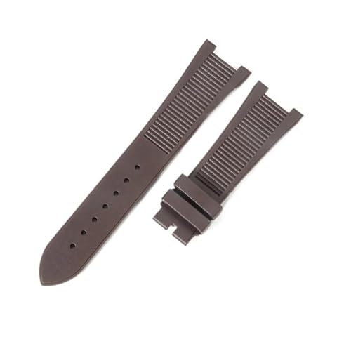 DKWOIS Silikonkautschuk-Armband kompatibel mit Patek Philippe Nautilus Serie 5711 5712 5980 Uhrenarmband männlich(Black Yellow) von DKWOIS