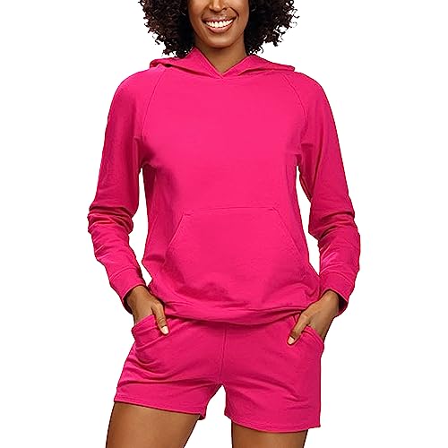 DKaren Damen Jogginganzug Set Baumwolle Koko Clothes, Rosa, M EU von DKaren